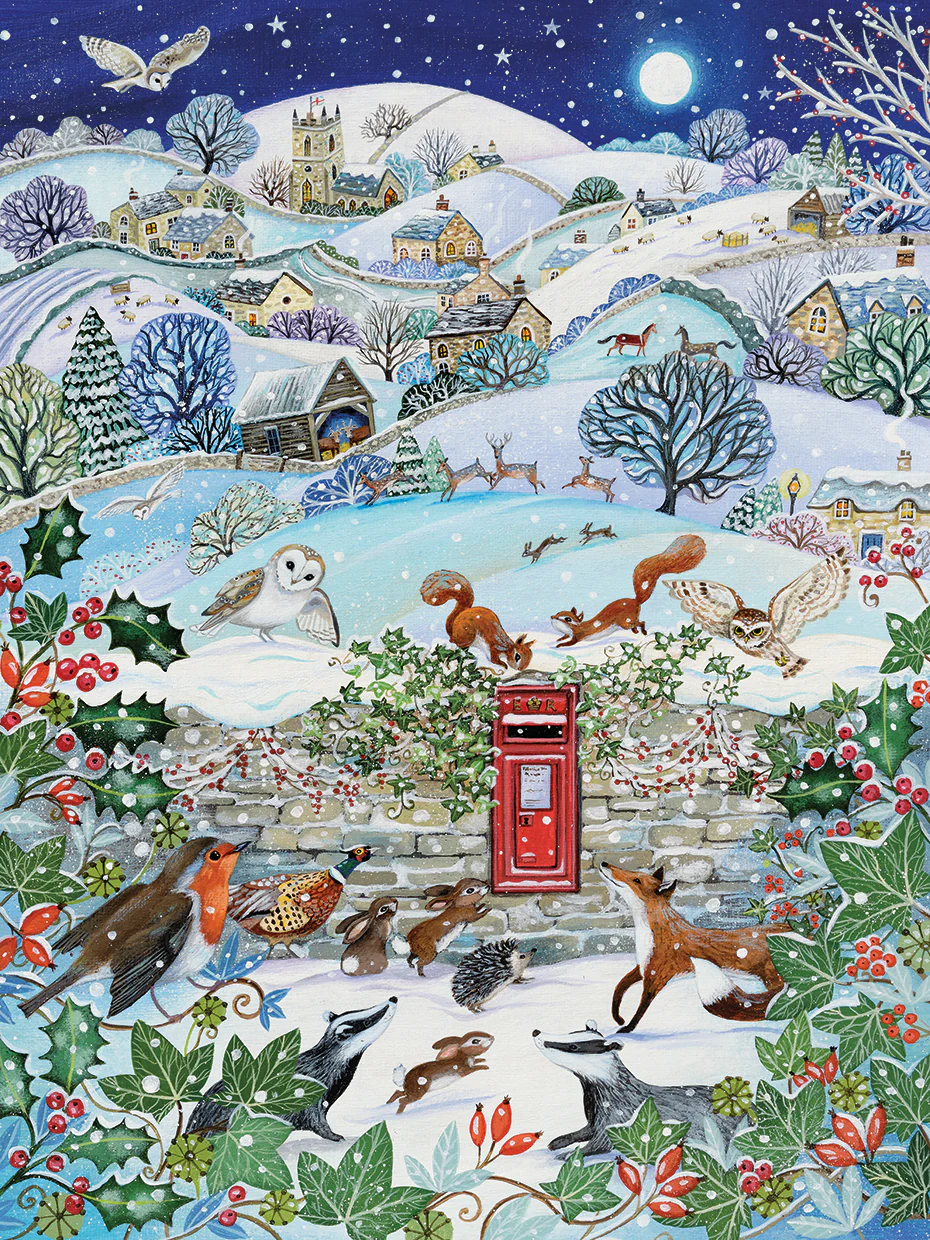 British Village Winter Blank Meme Template