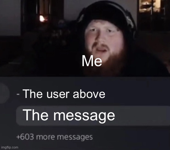 Caseoh sad | The user above The message Me | image tagged in caseoh sad | made w/ Imgflip meme maker