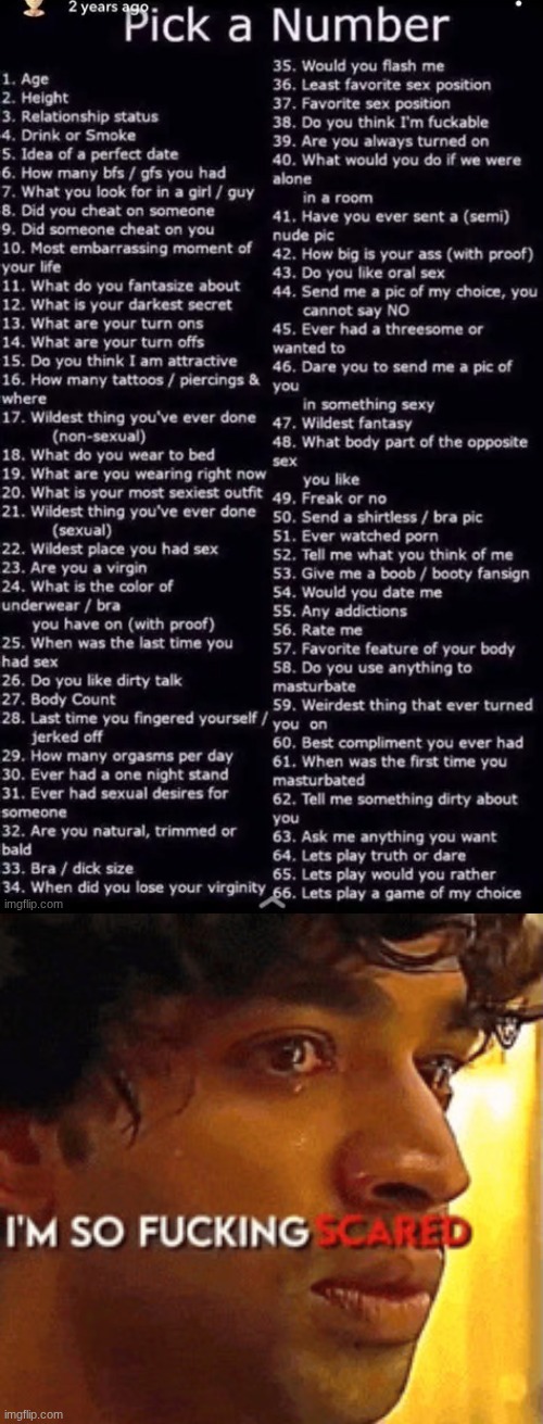 help. | image tagged in i m so fucking scared | made w/ Imgflip meme maker