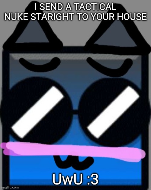 Meow :3 | I SEND A TACTICAL NUKE STARIGHT TO YOUR HOUSE UwU :3 | image tagged in meow 3 | made w/ Imgflip meme maker