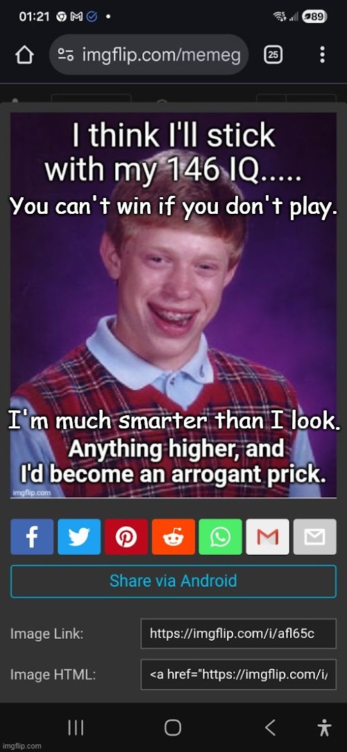 Play the IQ game. | You can't win if you don't play. I'm much smarter than I look. | image tagged in if they only knew the truth | made w/ Imgflip meme maker