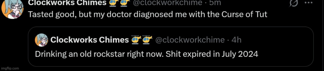 political account that posted a rare gem | made w/ Imgflip meme maker