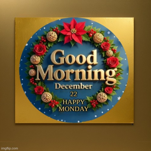 December 22. only 3 days left until Christmas! | image tagged in christmas,2025,merry christmas,good morning,i love you | made w/ Imgflip meme maker