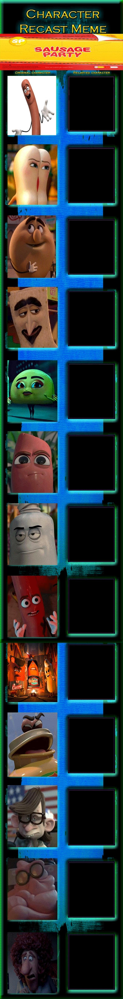 Sausage Party Recast Meme Blank Meme Template