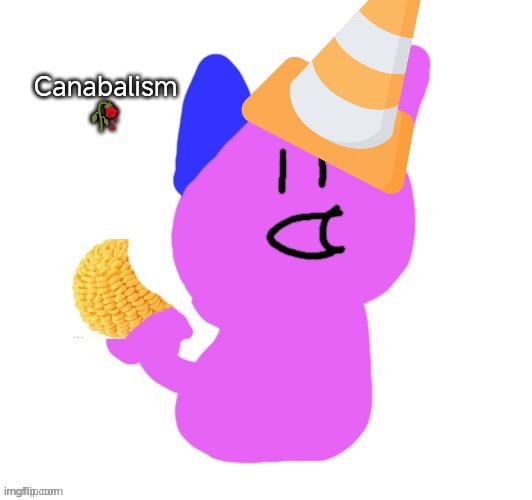 Vroby eats a cornball (aka himself) | image tagged in vroby eats a cornball aka himself | made w/ Imgflip meme maker