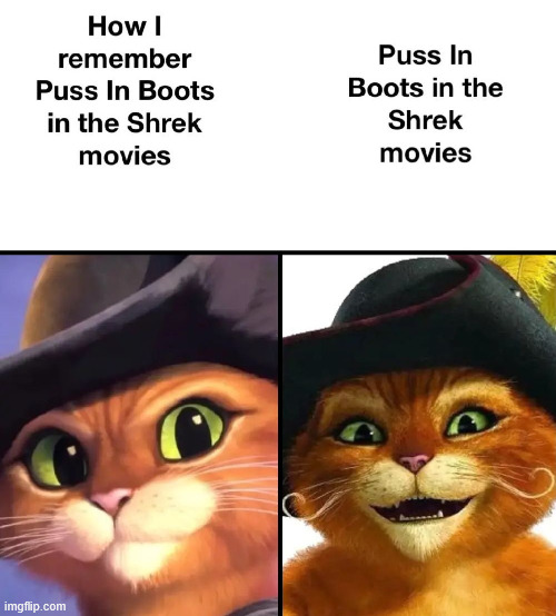 Puss in Boots | image tagged in shrek,puss in boos,lattice climbing,memes,latticeclimbing,random | made w/ Imgflip meme maker