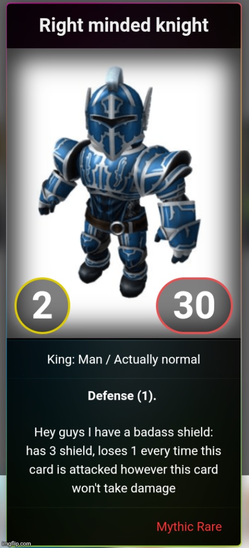 Added the only normal sitemod as a card | made w/ Imgflip meme maker