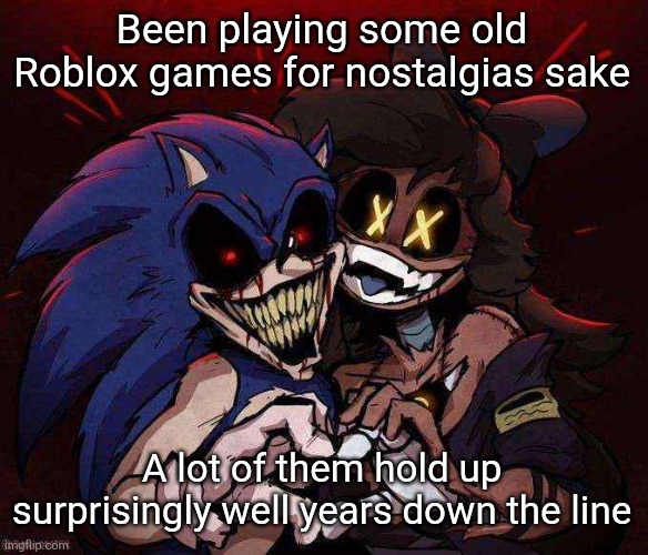 mostly games like Survive Area 51 and Murder Mystery 2 | Been playing some old Roblox games for nostalgias sake; A lot of them hold up surprisingly well years down the line | image tagged in joinkly scrank | made w/ Imgflip meme maker