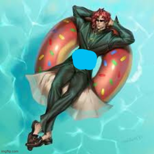 no context | image tagged in kakyoin donut | made w/ Imgflip meme maker