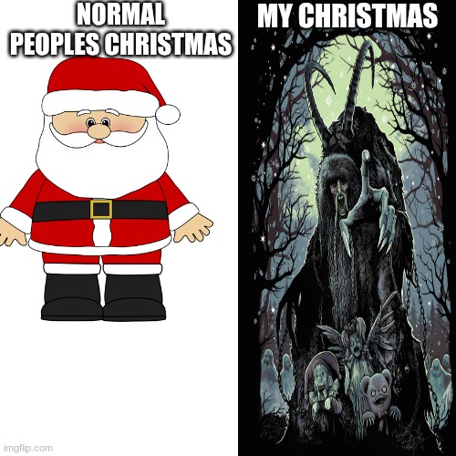 NORMAL PEOPLES CHRISTMAS; MY CHRISTMAS | made w/ Imgflip meme maker