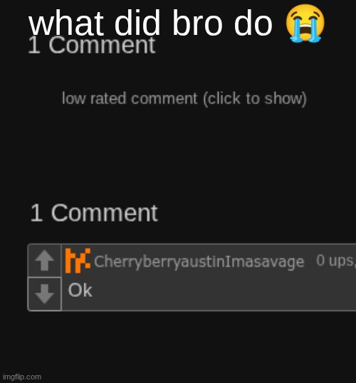 what did bro do 😭 | made w/ Imgflip meme maker