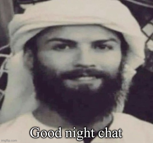Muslimano Ronaldo | Good night chat | image tagged in muslimano ronaldo | made w/ Imgflip meme maker