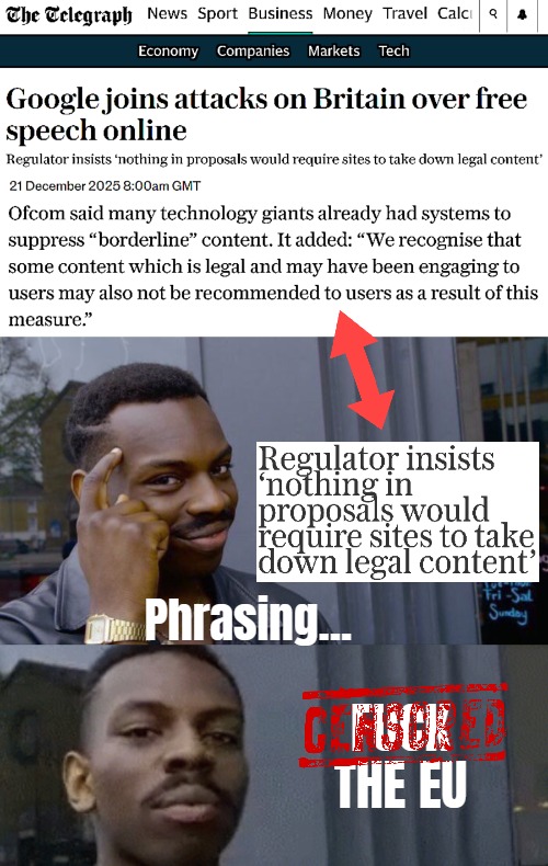 image tagged in roll safe think about it,european union,censorship,uk,free speech | made w/ Imgflip meme maker