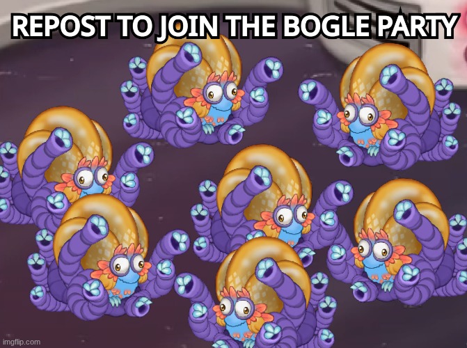 bogle party | image tagged in bogle party | made w/ Imgflip meme maker