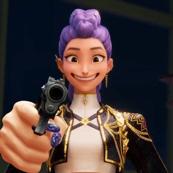 Rumi with a gun Blank Meme Template