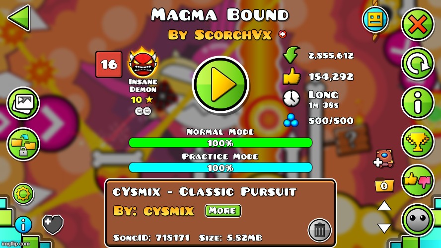 My first Insane Demon! | image tagged in geometry dash | made w/ Imgflip meme maker