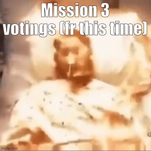 g!!!!!!!!!!!!!!!!!!!!!!!!!!!!! | Mission 3 votings (fr this time) | image tagged in markiplier on fire | made w/ Imgflip meme maker