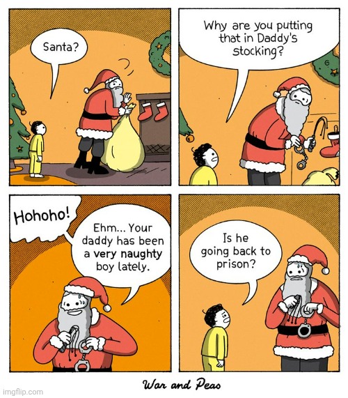 Stocking | image tagged in prison,santa claus,comics,comics/cartoons,stocking,christmas tree | made w/ Imgflip meme maker