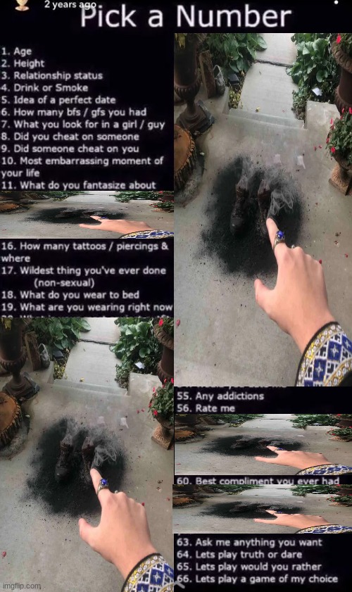 who the fuck is making these | image tagged in pick a number new | made w/ Imgflip meme maker