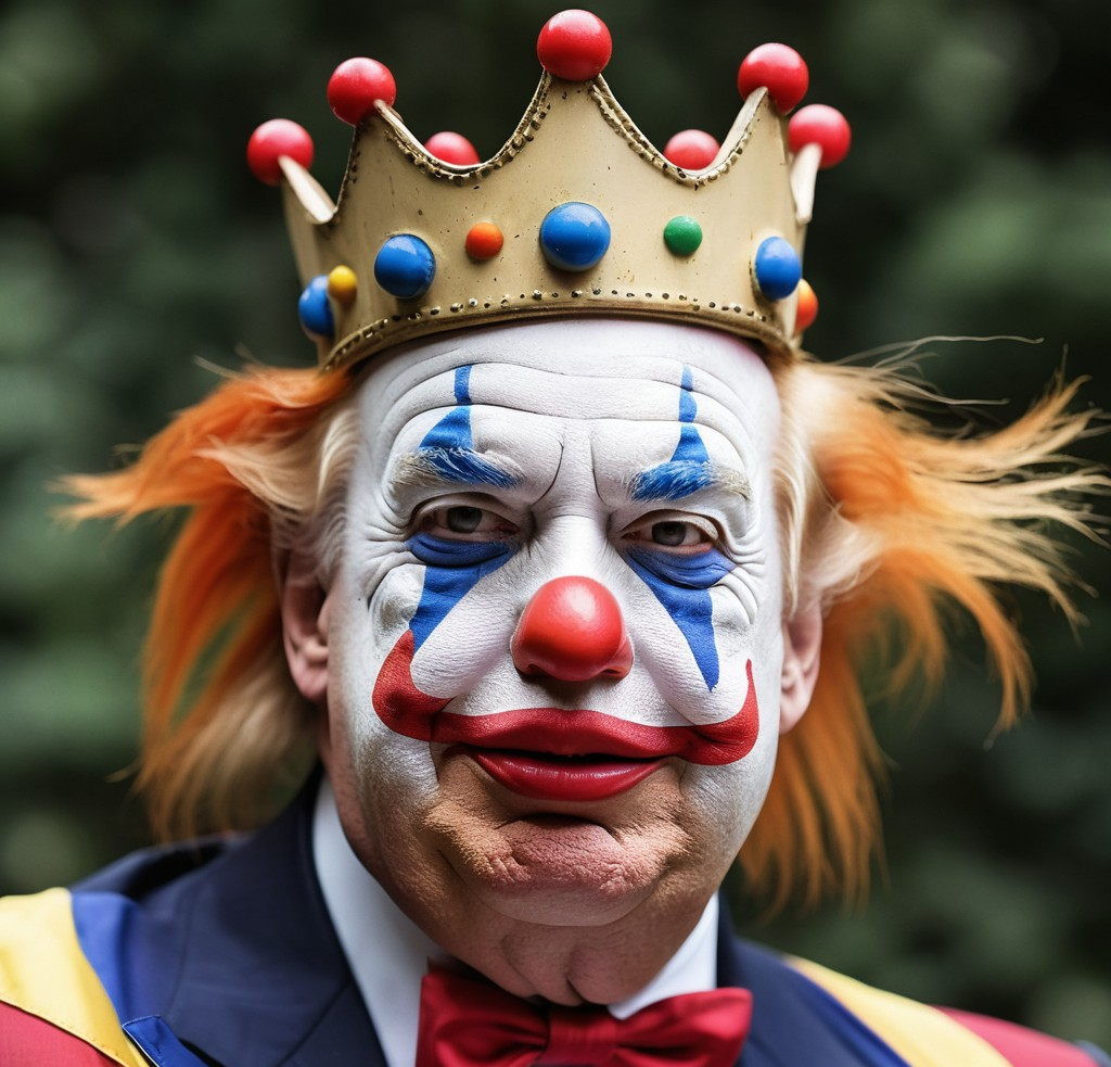 Donald Trump clown face clownface Blank Meme Template