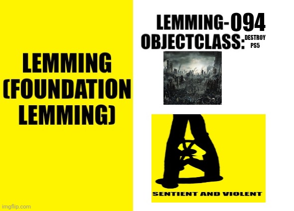 Lemming-094 Blank Meme Template