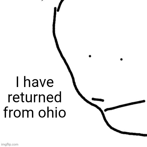 Sack of rice | I have returned from ohio | image tagged in sack of rice | made w/ Imgflip meme maker