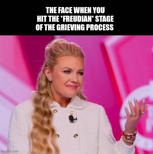 THE FACE WHEN YOU HIT THE *FREUDIAN* STAGE OF THE GRIEVING PROCESS | made w/ Imgflip meme maker