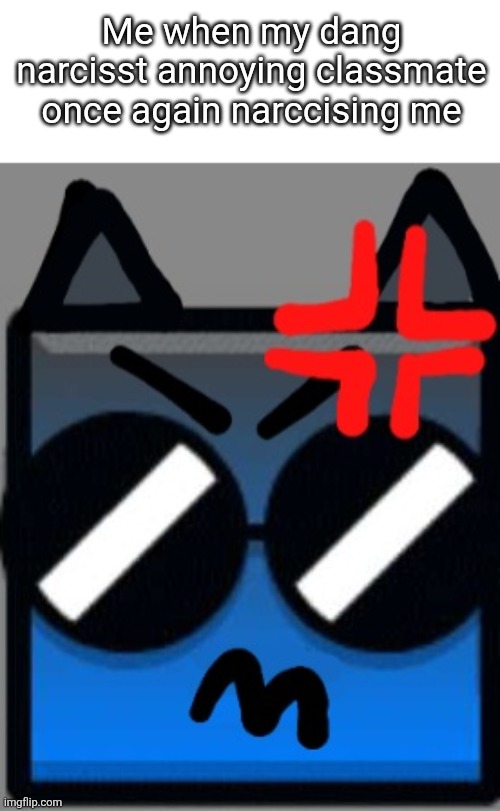 No!!! >:( | Me when my dang narcisst annoying classmate once again narccising me | image tagged in no | made w/ Imgflip meme maker