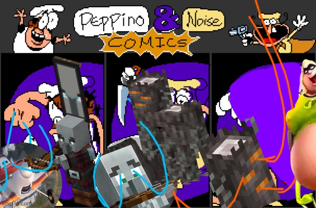 Illagers are scared of creaking | image tagged in there's always a bigger pepperoni | made w/ Imgflip meme maker