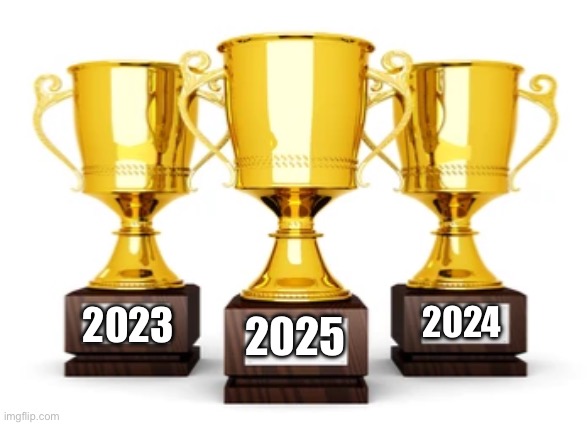 3peat | 2023; 2024; 2025 | image tagged in fantasy football | made w/ Imgflip meme maker