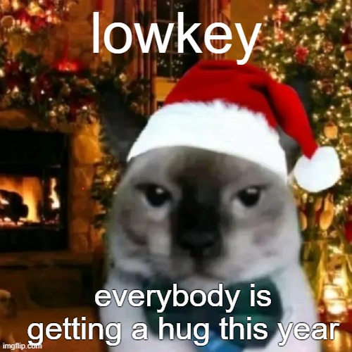 No idea what to get anybody | lowkey; everybody is getting a hug this year | image tagged in rmk | made w/ Imgflip meme maker