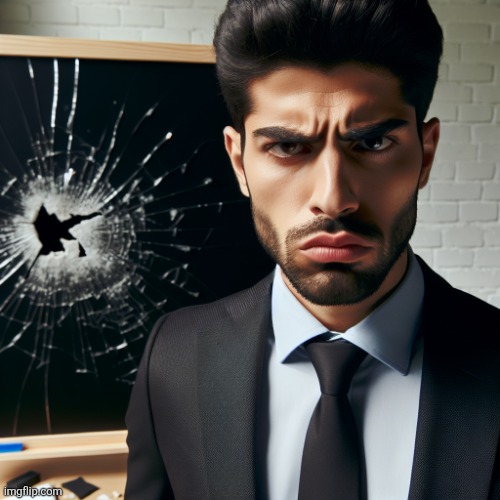 Bussines man angry at a broken blackboard | image tagged in bussines man angry at a broken blackboard | made w/ Imgflip meme maker