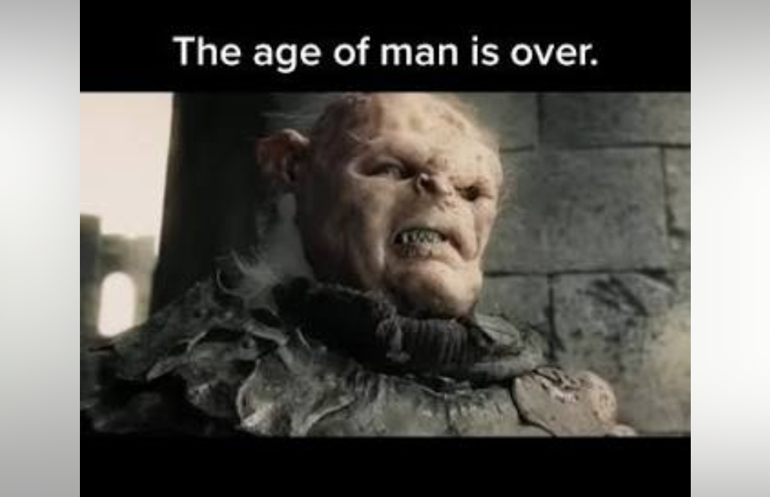 Chief Orc Lord of the Rings Blank Meme Template