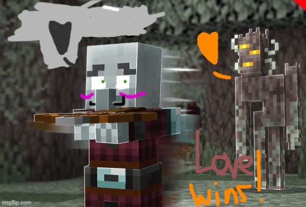 Pillager Running Away From Creaking | image tagged in pillager running away from creaking | made w/ Imgflip meme maker