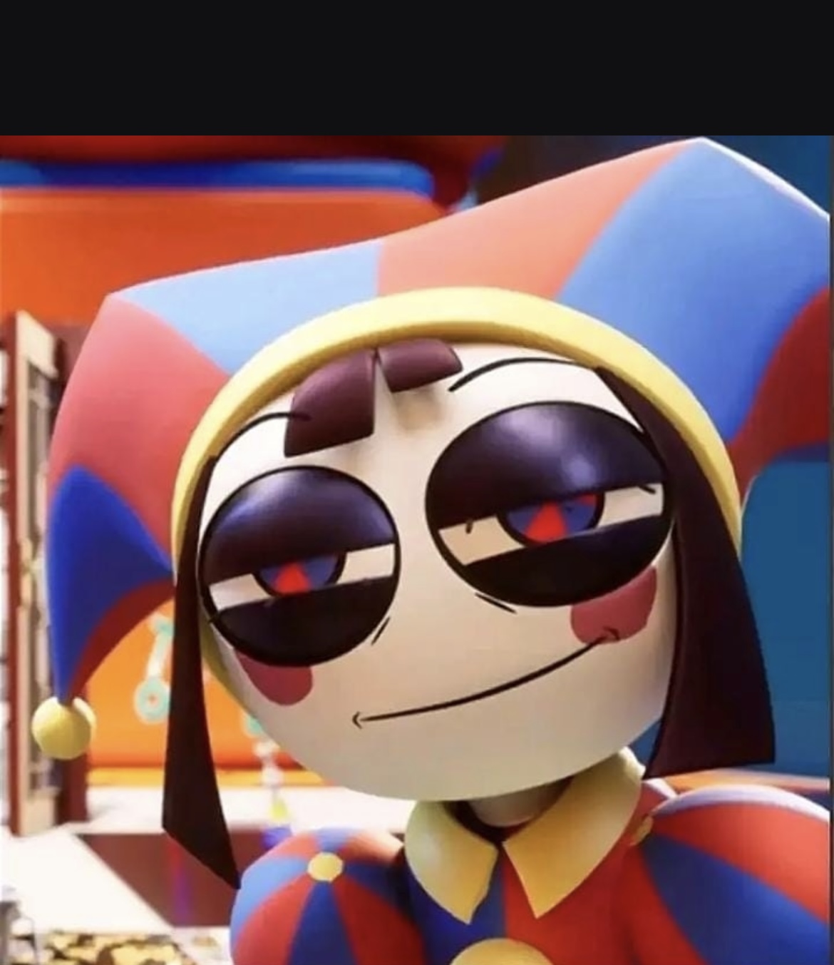 Pomni stare Blank Meme Template