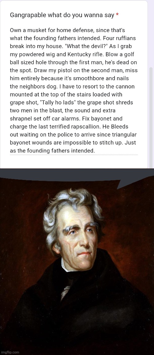 image tagged in andrew jackson | made w/ Imgflip meme maker