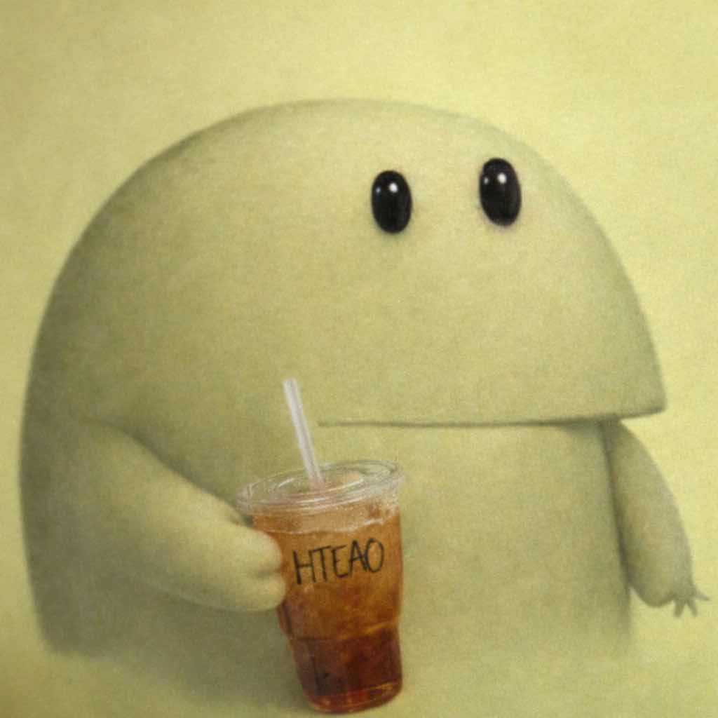 Holding tea Blank Meme Template