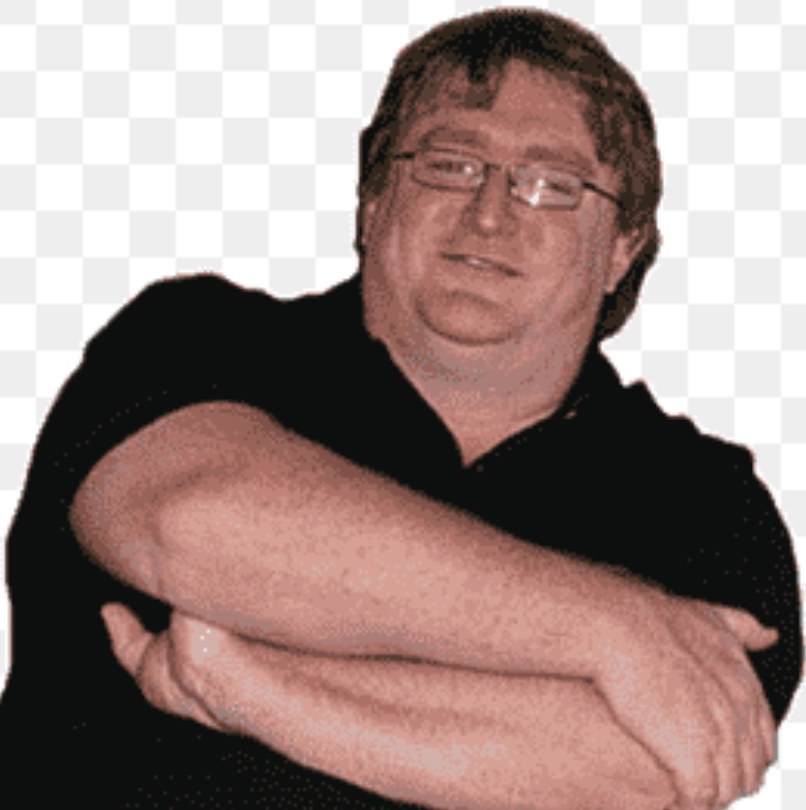 Gabe newell, all the x and y Blank Meme Template