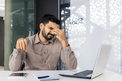 Indian man tired Blank Meme Template