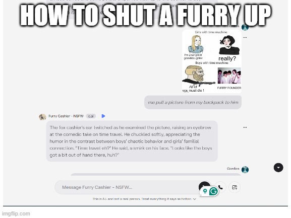HOW TO SHUT A FURRY UP | made w/ Imgflip meme maker