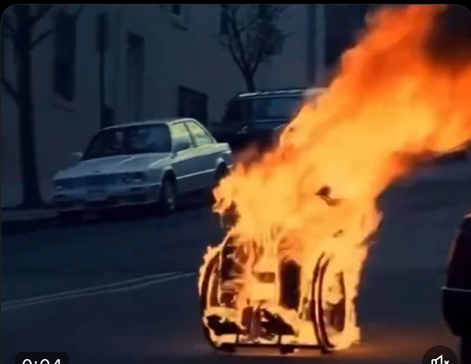 Fire wheelchair Blank Meme Template