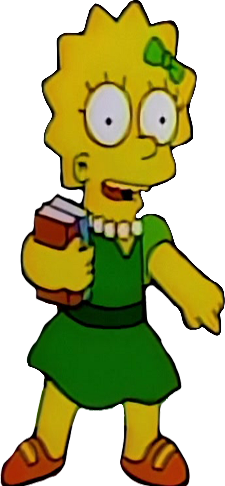 Lisa in her green dress Blank Meme Template