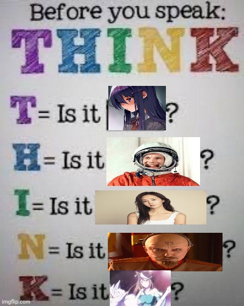 "Is it Yuri?" "What Yuri?" "Yes" | image tagged in ddlc,yuri's revenge,yuri gagarin,snsd,uma musume | made w/ Imgflip meme maker