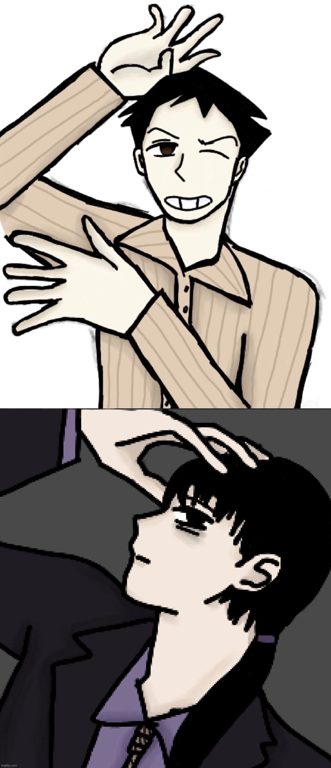 Anyway uhmm | image tagged in drawing,ocs | made w/ Imgflip meme maker