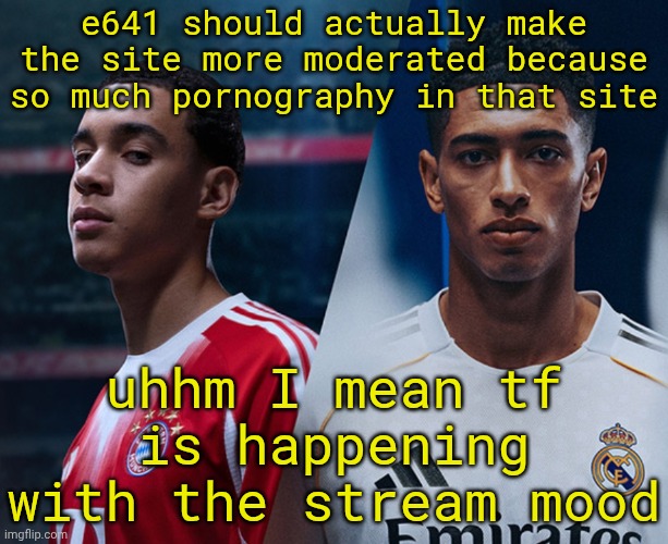 ꧁꧂ | e641 should actually make the site more moderated because so much pornography in that site; uhhm I mean tf is happening with the stream mood | image tagged in disappointism | made w/ Imgflip meme maker