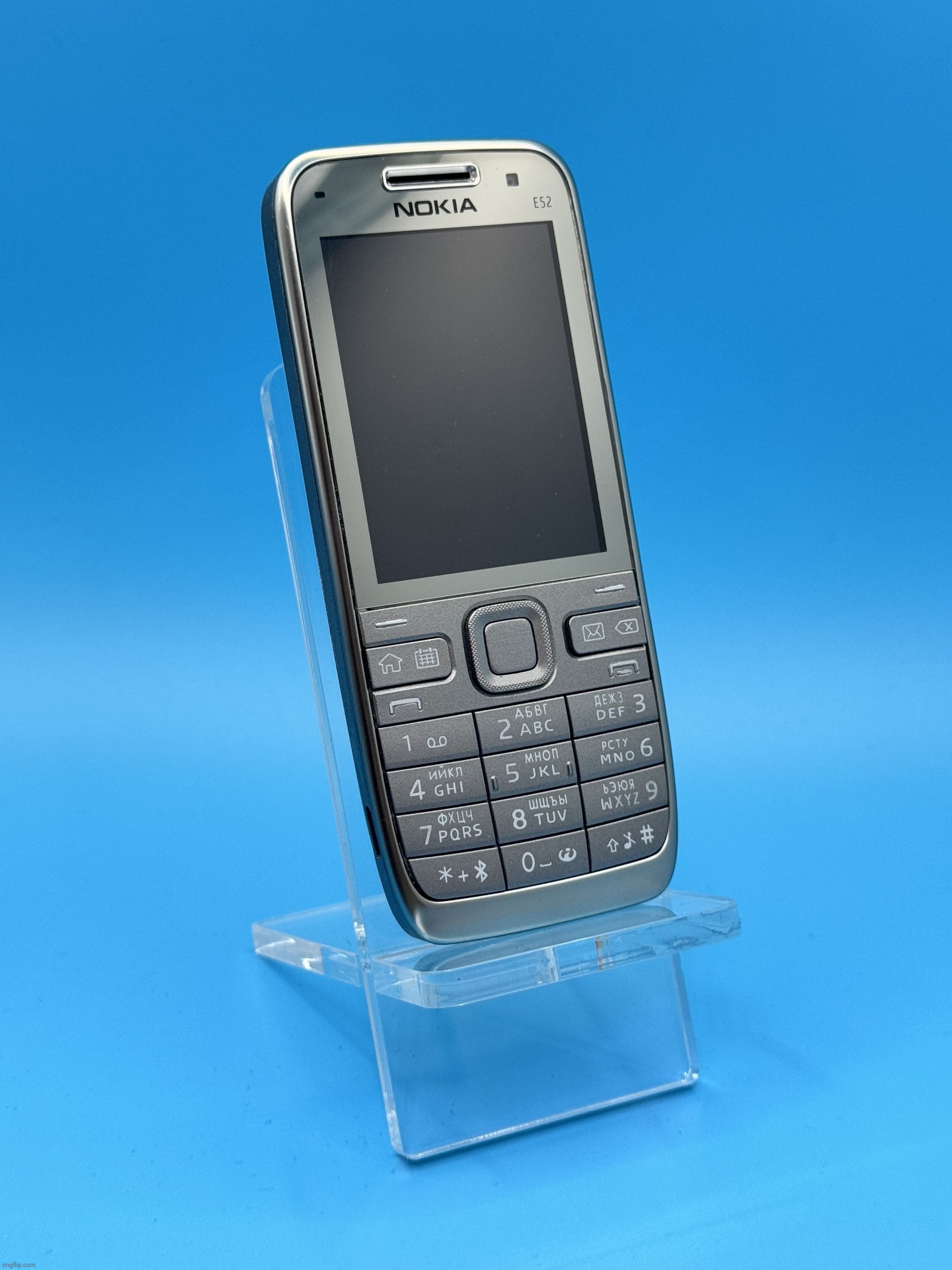 Nokia E52: Business E-Series Phone | image tagged in nokia e52,nokia,business | made w/ Imgflip meme maker