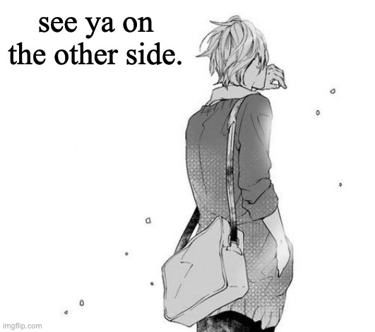 see ya on the other side. | made w/ Imgflip meme maker