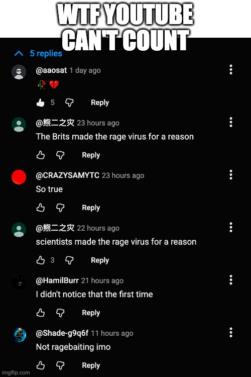 lol | WTF YOUTUBE CAN'T COUNT | image tagged in memes,youtube | made w/ Imgflip meme maker