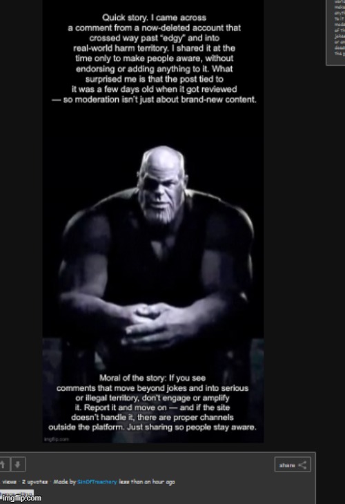 sijn of treachery asked me to post this | made w/ Imgflip meme maker