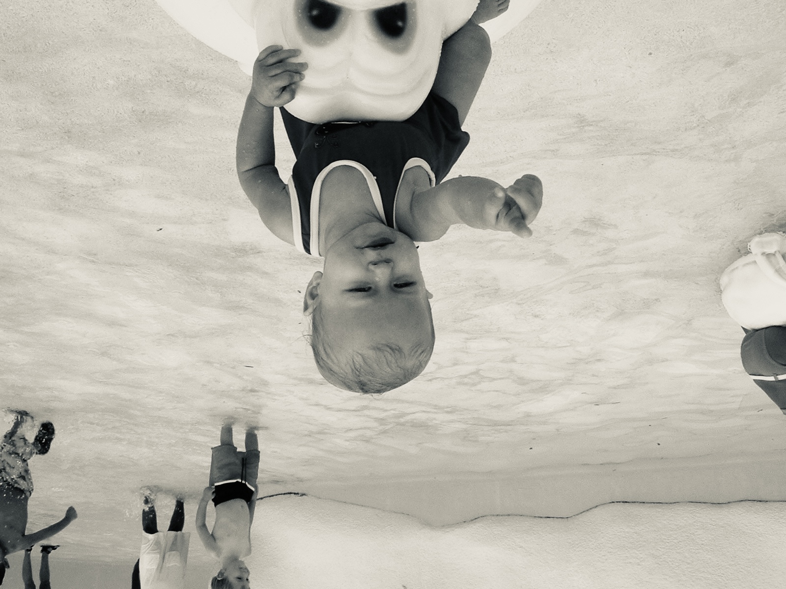Boy Pool Upside Down Image Mode Blank Meme Template